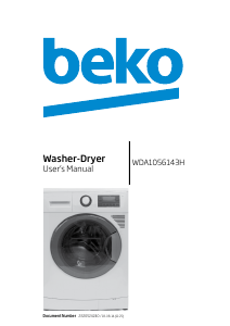 Manual BEKO WDA 1056143 H Washer-Dryer