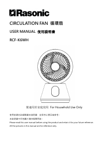 Handleiding Rasonic RCF-K6WH Ventilator