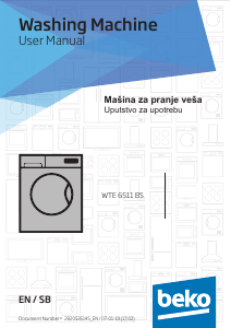Handleiding BEKO WTE 6511 BS Wasmachine