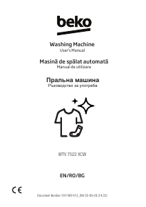 Manual BEKO WTV 7522 XCW Mașină de spălat