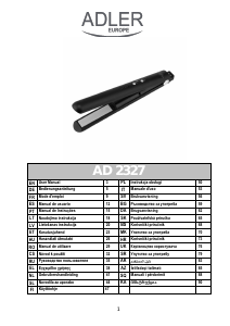 Vadovas Adler AD 2327 Plaukų tiesintuvas