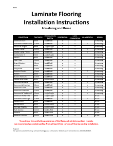 Manual Armstrong Premier Classics Laminate Floor