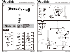 Manual Audizio CMA20 Monitor Mount