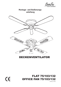 Manual CasaFan Flat 103 Ceiling Fan