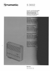 Manuale Truma Trumatic S 3002 Termoventilatore