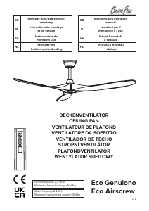 Manual CasaFan Eco Airscrew Ceiling Fan