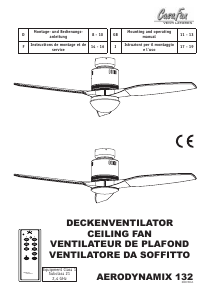 Manuale CasaFan Aerodynamix 132 Ventilatore da soffitto