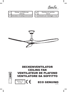 Mode d’emploi CasaFan Eco Genuino Ventilateur de plafond