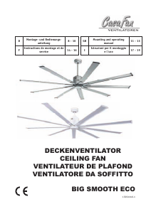 Manuale CasaFan Big Smooth ECO Ventilatore da soffitto