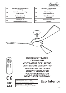 Instrukcja CasaFan Eco Interior Wentylator sufitowy