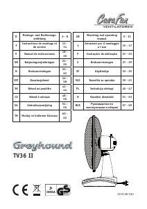 Kullanım kılavuzu CasaFan Greyhound TV36 II Fan