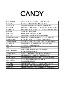 Manuál Candy CDG9CBP8B Odsavač par