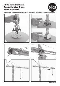 Instrukcja Siku set 1899 Super Żuraw wieżowy
