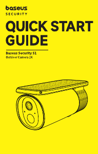 Mode d’emploi Baseus S1 Caméra de surveillance