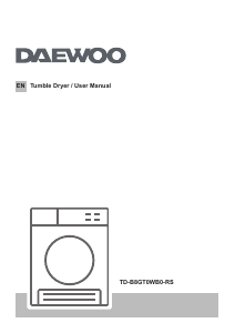 Handleiding Daewoo TD-B8GT0WB0-RS Wasdroger