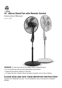 Handleiding AirKing AKSF40BK Ventilator