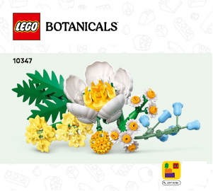 Instrukcja Lego set 10347 Botanical Collection Mały słoneczny bukiet