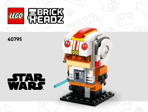 Manual Lego set 40795 Brickheadz Luke Skywalker (Pilot rebel)