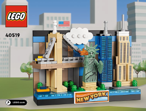Manual Lego set 40519 Creator Vedere din New York