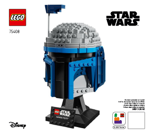 Kullanım kılavuzu Lego set 75408 Star Wars Jango Fett Kaskı