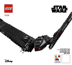 Kullanım kılavuzu Lego set 75406 Star Wars Kylo Ren’in Komuta Mekiği