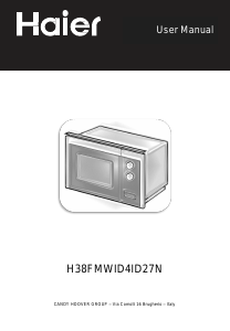 Használati útmutató Haier H38FMWID4ID27N Mikrohullámú sütő