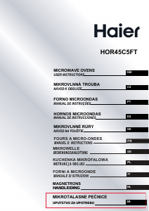 Priručnik Haier HOR45C5FT Mikrovalna pećnica