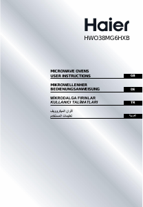 Kullanım kılavuzu Haier HWO38MG4HXB Mikrodalga