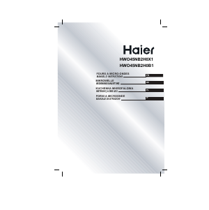 Instrukcja Haier HWO45NB2H0B1 Kuchenka mikrofalowa
