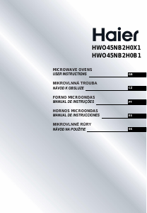 Manual Haier HWO45NB2H0X1 Microwave
