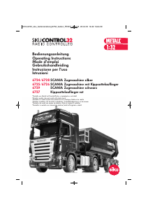 Manual Siku set 6724 Control Scania with tipping trailer