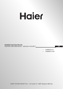 Manuál Haier HGM95TC1XS Sporák