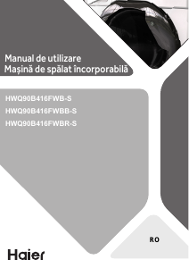 Manual Haier HWQ90B416FWBB-S Mașină de spălat