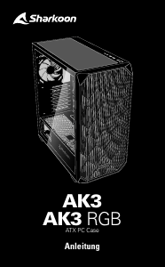사용 설명서 Sharkoon AK3 RGB 컴퓨터 케이스