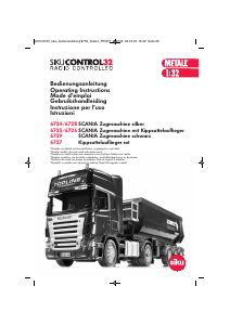 Manual Siku set 6729 Control Scania with tipping trailer