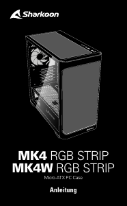 Manual de uso Sharkoon MK4W RGB Strip Caja PC