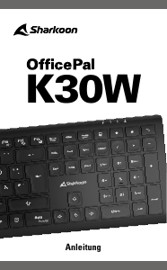 Bedienungsanleitung Sharkoon OfficePal K30W Tastatur