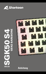 Bedienungsanleitung Sharkoon SKILLER SGK50 S4 Gen2 Tastatur