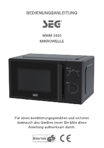 Bedienungsanleitung SEG MWM 2420 Mikrowelle