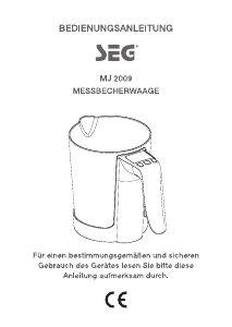 Bedienungsanleitung SEG MJ 2009 Küchenwaage