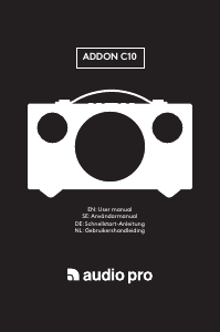 Handleiding Audio Pro Addon C10 Luidspreker