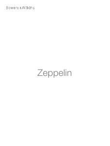 Handleiding Bowers and Wilkins Zeppelin Luidspreker