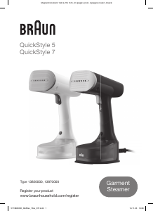 Mode d’emploi Braun GS 7077 QuickStyle 7 Défroisseur