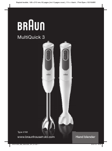 Használati útmutató Braun MQ 3025 MultiQuick 3 Botmixer