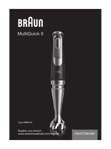 Bruksanvisning Braun MQ 9138 MultiQuick 9 Stavmikser