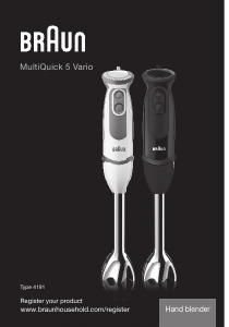 Priročnik Braun MQ 5237 MultiQuick 5 Vario Palični mešalniki