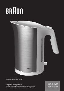 Brugsanvisning Braun WK 5100 Elkedel