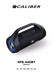 Manual de uso Caliber HPG440BT Altavoz