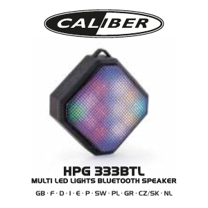 Mode d’emploi Caliber HPG333BTL Haut-parleur