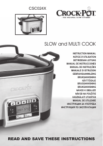 Manual Crock-Pot CSC024X Multicooker